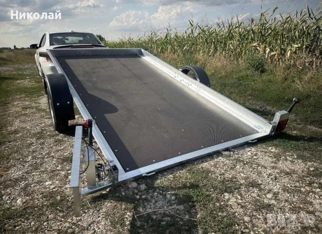 Платформа с падащ борд, ремарке, колесар, за автомобил, снимка 3 - Ремаркета - 52743242