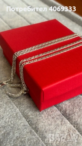 Ново  Сребърно колие с висулка  Проба 925, снимка 2 - Колиета, медальони, синджири - 54366311