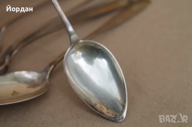 10 сребърни лъжици за чай , снимка 3 - Други ценни предмети - 49862379