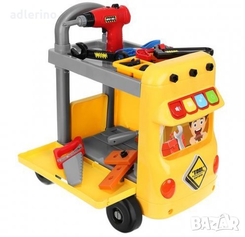  Детска игра Количка за инструменти, игра за деца - инструменти, малък майстор -5% Ново, снимка 8 - Коли, камиони, мотори, писти - 34164014