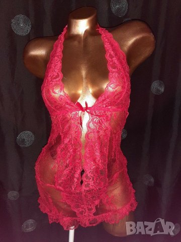 Аvid  Love M червена дантелена нощница / топ