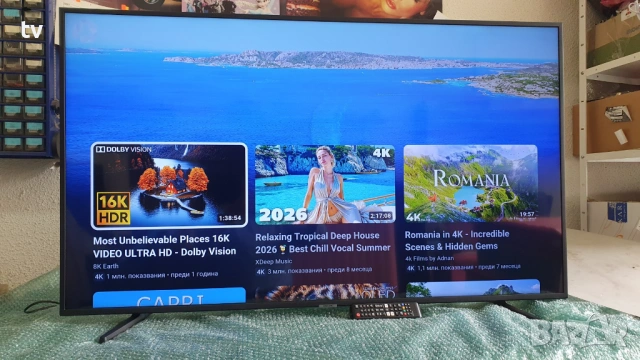 Samsung 55 инча Самсунг 4K LED HDR Smart WiFi смарт лед - с нова подсветка!, снимка 3 - Телевизори - 54194068