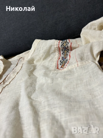 Стара Бродирана Кенарена Дамска Риза за Народна Носия, снимка 7 - Антикварни и старинни предмети - 52310736