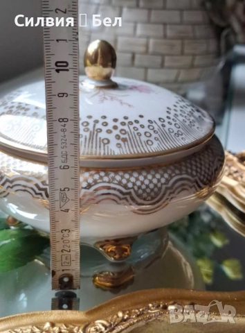 Луксозна порцеланова кутия , снимка 8 - Антикварни и старинни предмети - 51953979