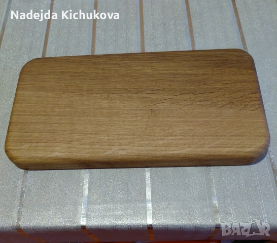 Кухненска дъбова дъска за рязане.Размер 32×17×2,5см.Цена-15 лв., снимка 3 - Аксесоари за кухня - 50306211