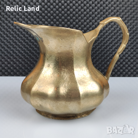 Масивна бронзова кана, снимка 4 - Антикварни и старинни предмети - 44559096