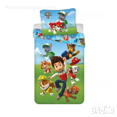 Спален комплект Пес патрул, 100% памук, 2 части, 140x200 см