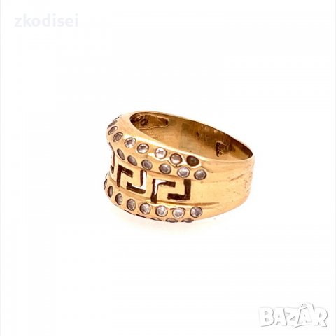 Златен дамски пръстен 7,11гр. размер:59 14кр. проба:585 модел:12631-1, снимка 2 - Пръстени - 38745297