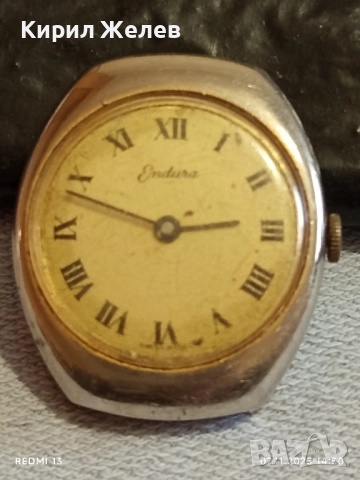 Стар механичен часовник Endura SWISS MADE работи рядък за КОЛЕКЦИЯ 51422