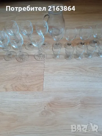  комплект чаши плюс каничка, снимка 2 - Чаши - 50326038