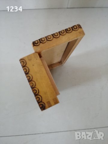 Дървена кутия моливник 21 х 7 х 4 см. , снимка 4 - Други стоки за дома - 36902057