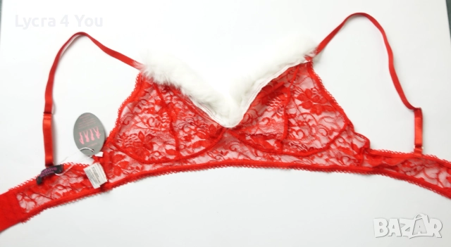 Avidlove L дамски комплект червено дантелено бельо, снимка 11 - Бельо - 52240044