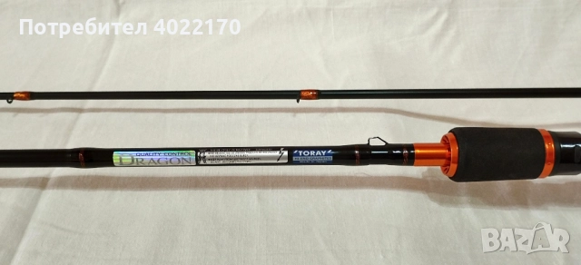 DRAGON BLACK ROCK 2 (спининг 2.45 м, 5-25 г), снимка 4 - Въдици - 52050556