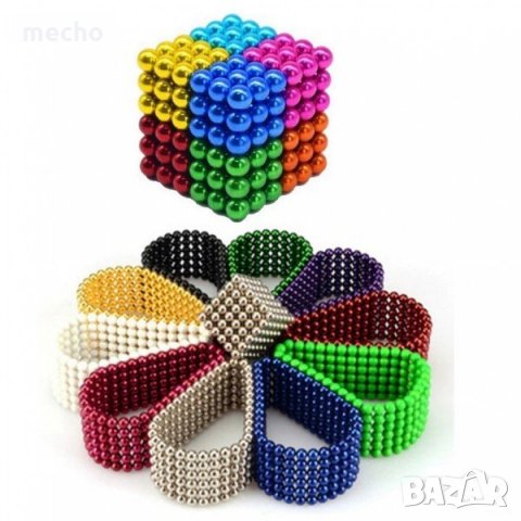 216 Магнитни Топчета (сфери) цветни 5 мм, в метална кутия , снимка 11 - Други игри - 31554763