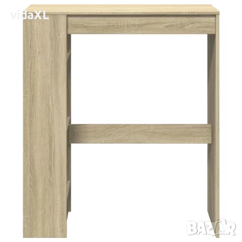 vidaXL Бар маса с рафтове, дъб сонома, 90x40x103,5 см, инженерно дърво, снимка 4 - Маси - 56148197