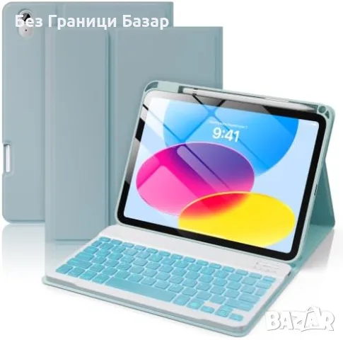 Нов кейс таблет Калъф за iPad A16 11 Gen / iPad 10 Gen с отделяща клавиатура и подсветка Айпад