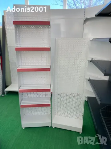 Нови метални перфомодулни стелажи, снимка 3 - Стелажи и щандове - 48723640