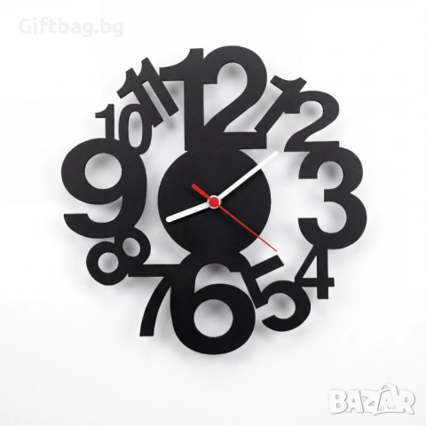 Стенен часовник „Освободени цифри“