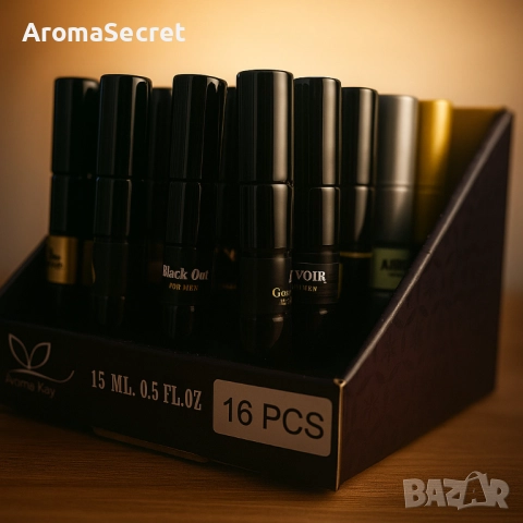 Лукс в джобен формат – 15 ml,  Изтънчени парфюми - 1 кутия = 16 броя, снимка 2 - Унисекс парфюми - 51981532