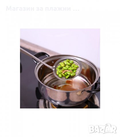 КУХНЕНСКА ЦЕДКА С ДЪЛГА ДРЪЖКА, НЕРЪЖДАЕМА СТОМАНА - код 1949, снимка 2 - Аксесоари за кухня - 34236086