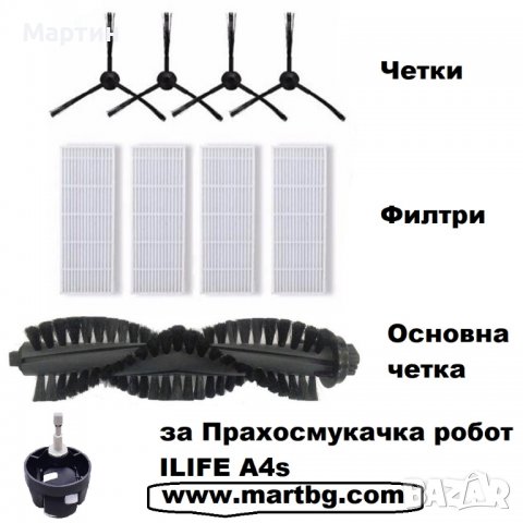 Прахосмукачка Ilife A4s филтри четки колело, снимка 1 - Прахосмукачки - 39624366