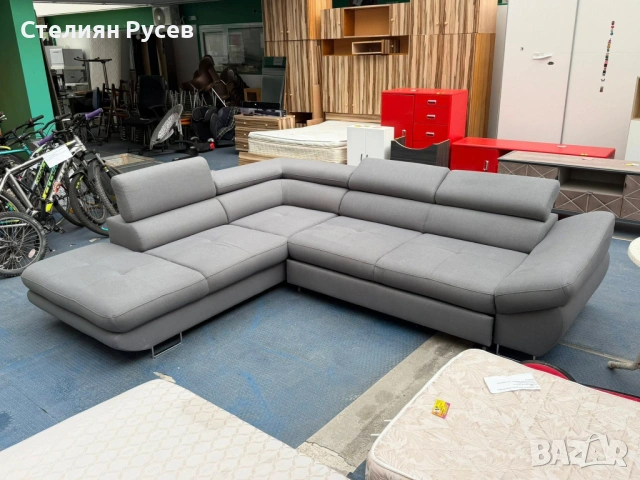  17033 ъглов холов разтегателен диван ХОЛНА ГАРНИТУРА ФАБИО 235/280/82 СМ -цена 500 евро б.н - разте