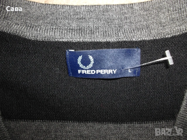 Жилетка FRED PERRY  мъжка,Л, снимка 3 - Суичъри - 53940403