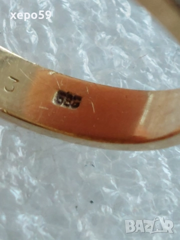 Лот Златни пръстени с диаманти злато м/у 9 и 18 карата, снимка 11 - Пръстени - 52227563