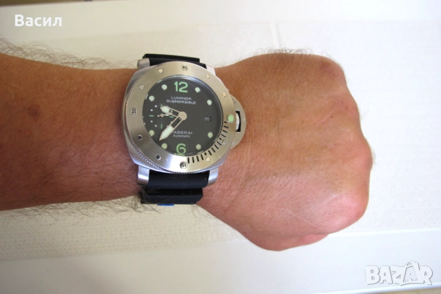 Panerai Submersible - Масивен 47 mm  автоматик, снимка 13 - Мъжки - 49604759