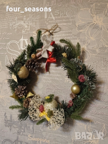 Коледни венци , снимка 4 - Декорация за дома - 51981814
