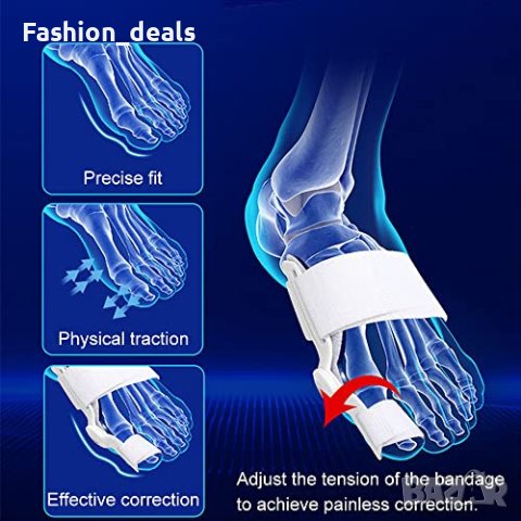 Нов Разделител за пръстите на краката Сепаратор за Изправяне Шина, снимка 3 - Други - 40283179