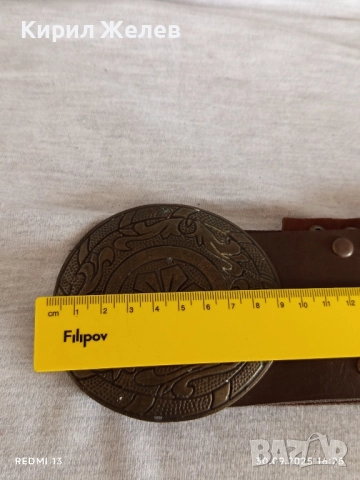 Дамски кожен колан с капси красива катарама тока интересен модел 22922, снимка 7 - Колани - 51893245