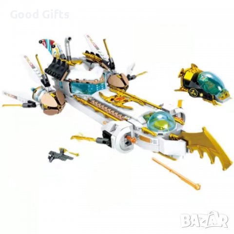 Конструктор Ninja Подводница , 611 части, снимка 3 - Конструктори - 38797342