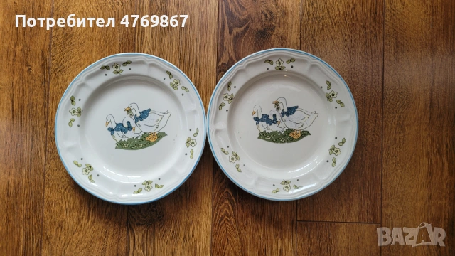 Винтидж чинии с патици