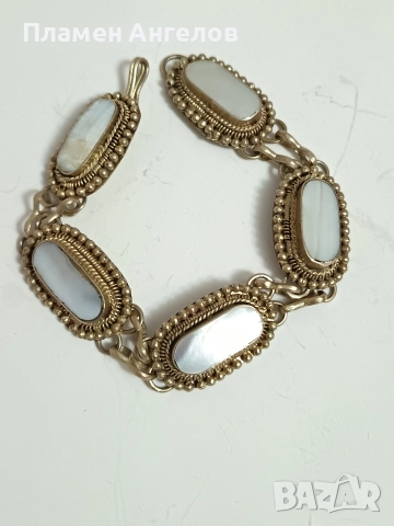 Старинна посребрена възрожденска гривна. 