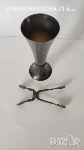 Две посребрени красоти в минималистичен стил, снимка 2 - Антикварни и старинни предмети - 52189999