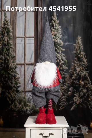 Декоративна фигура на Коледен елф - 110 см