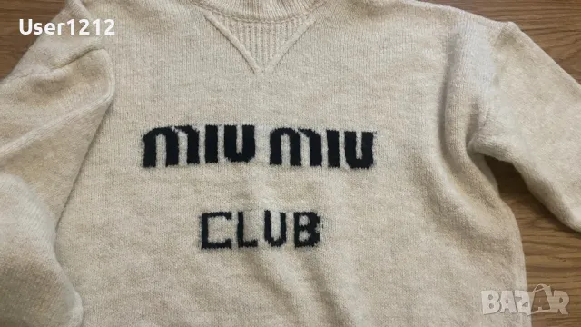 Miu miu дамски пуловер , снимка 2 - Блузи с дълъг ръкав и пуловери - 49322155