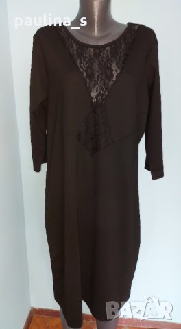 Два броя / Различни модели / Черна рокля за повод с дантела "Zizzy" и "Kaffe" / голям размер , снимка 4 - Рокли - 29432638