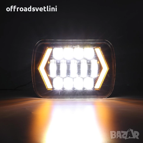 LED Фарове 200W 20x14 см за Jeep Wrangler YJ и Cherokee XJ Daihatsu, снимка 8 - Аксесоари и консумативи - 52406357