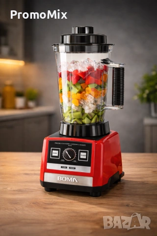 Професионален блендер 2в1 Boma BM776 Professional 3литра 1000W Мелничка, снимка 2 - Блендери - 53379179