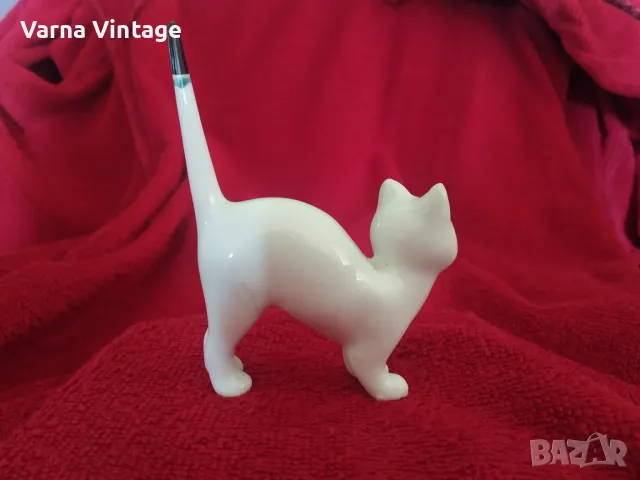 Порцеланова статуетка Котка. , снимка 4 - Колекции - 48780236