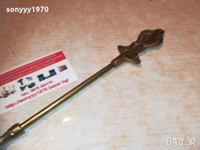 обувалка-мед/месинг-35см-антик внос белгия 0902211841, снимка 17 - Колекции - 31748436