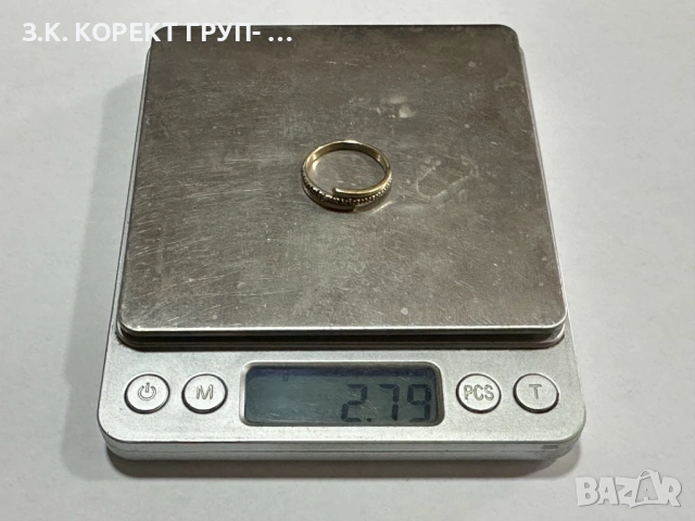 Златен пръстен 14к, 2,79гр, снимка 2 - Пръстени - 53924461