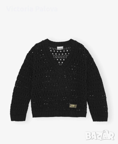 Лукс пуловер GANNI оригинал, снимка 15 - Блузи с дълъг ръкав и пуловери - 52437113