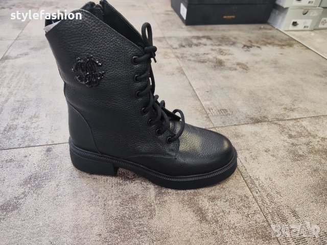 Доставка преди Коледа !Боти от естествена кожа с топъл Фил хастар от естествена вълна /02