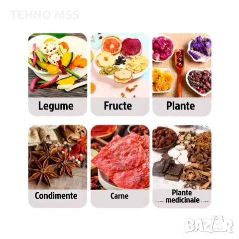Сушилня, Универсален дехидратор за храна модел FD-80 тави ИНОКС#624, снимка 9 - Друга електроника - 51665228