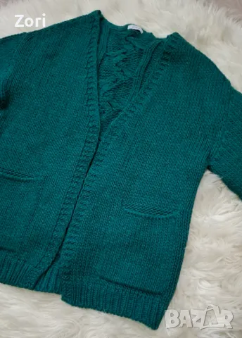 РАЗКОШНА зелена жилетка, снимка 2 - Жилетки - 47727166