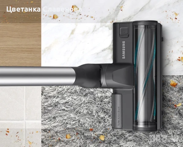 Безкабелна прахосмукачка Samsung Jet 85 Premium VS20C852FTB със самопочистваща станция, снимка 7 - Прахосмукачки - 54135645