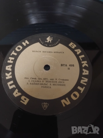 Иоганн Штраус ‎– Вальсы Иоганна Штрауса - Грамофонна плоча Щраус